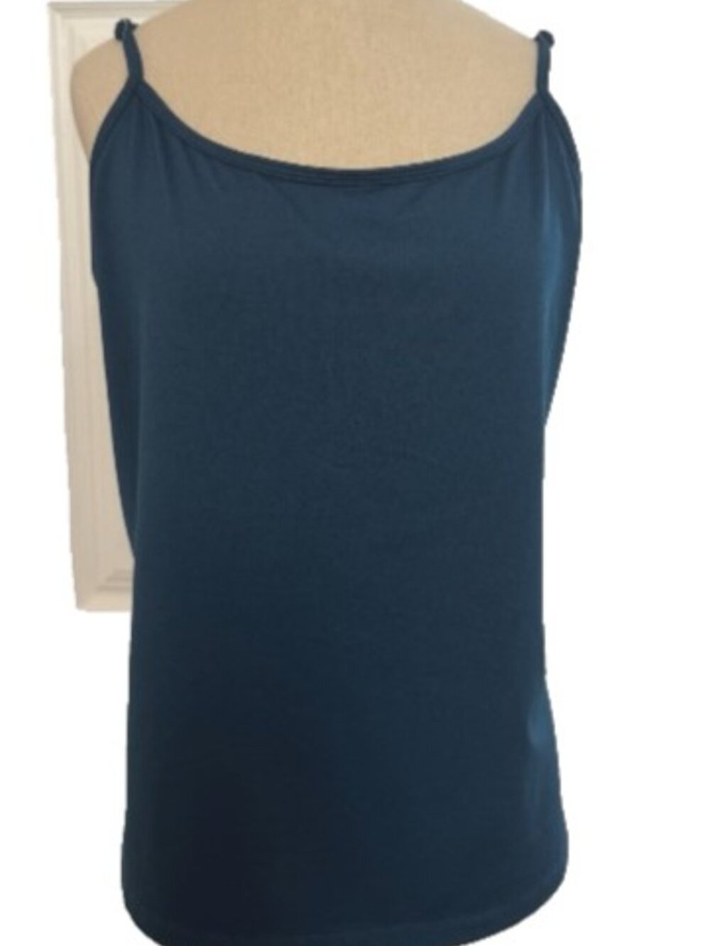 Lane Bryant Womens Blue Teal Cami Tank Top Plus 18 20 Adjust Strap Stretchy 3X